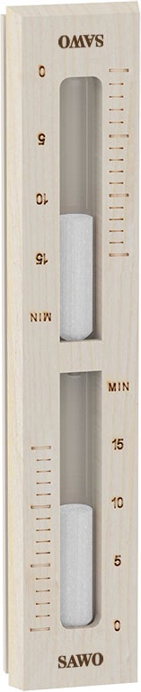 SAWO hourglass in aspen wood, time interval 0&ndash;15 min.