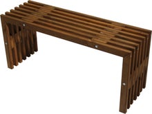 100 cm wide brown EcoFurn D-bench.