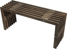 100 cm wide grey EcoFurn D-bench.