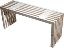 100 cm wide white EcoFurn D-bench.