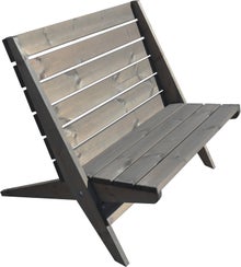 Grey-oiled EcoFurn DoubleGranny Chair.