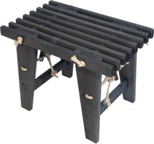 60 cm EcoFurn EcoBench made from black-oiled alder.