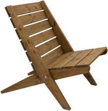 Brown-oiled EcoFurn Granny Chair.