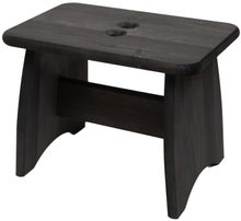 Black EcoFurn Palli Stool made from alder.