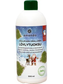 Emendo Santa&rsquo;s Official sauna scent in a 500 ml bottle.
