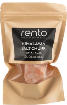 Rento Himalayan salt chunks in the package.