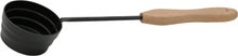 Saunia Whirl 50 cm black aluminium sauna ladle with beech handle.